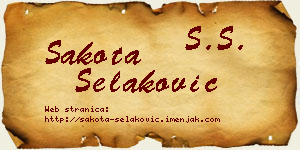 Šakota Selaković vizit kartica